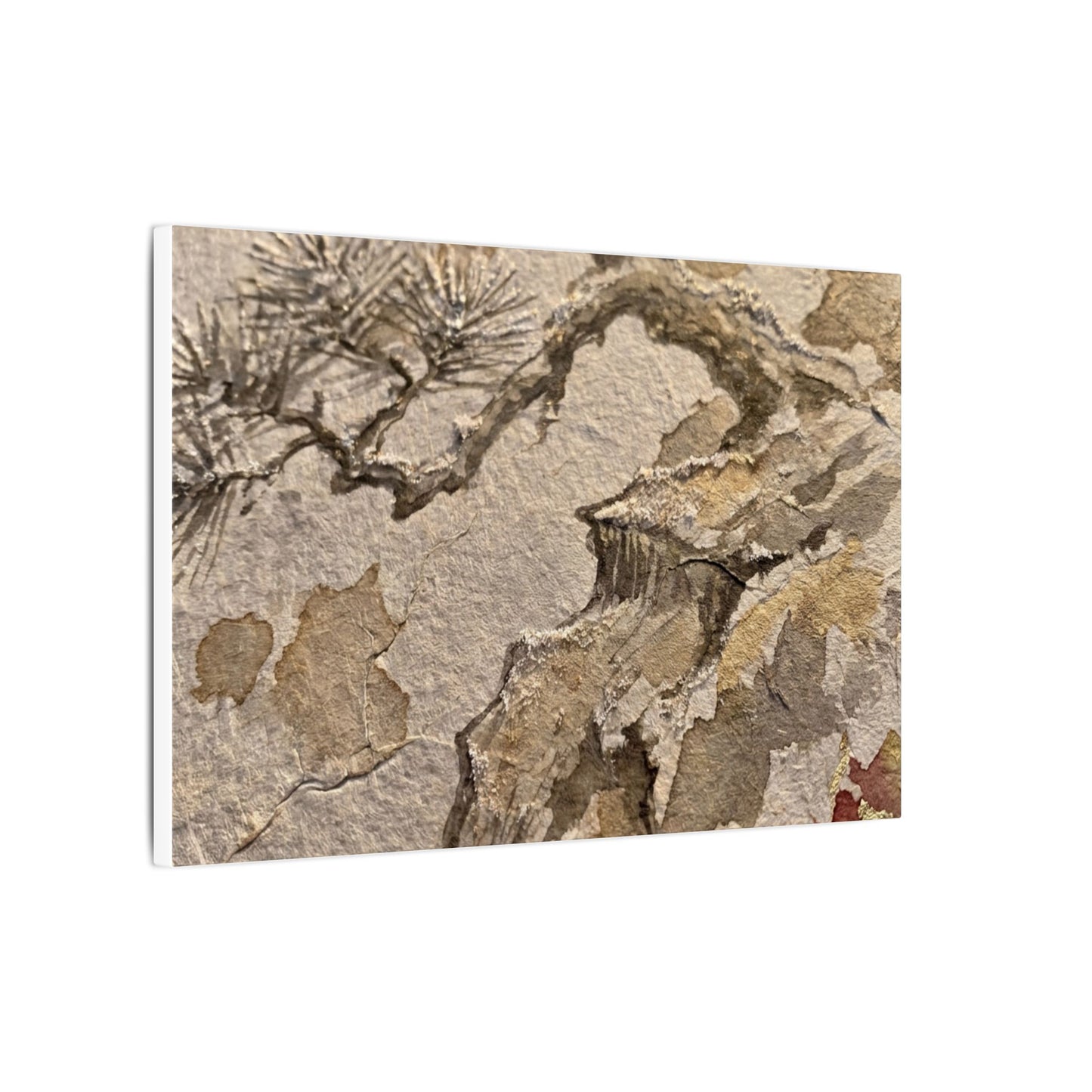 Pine Tree Canvas Art | Winter Japandi Japanese Pattern Art