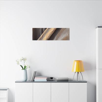 Warm Silk Drape Canvas Art - Japanese Pattern Japandi