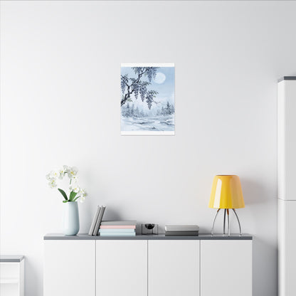 Seijaku Wisteria Canvas Art - Zen Sumi E