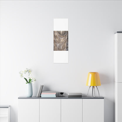 Ma Silk Drape Canvas Art - Japandi Japanese Pattern