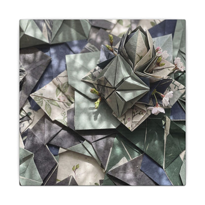 Shibui Paper Fold Canvas Art - Japandi Japanese Pattern