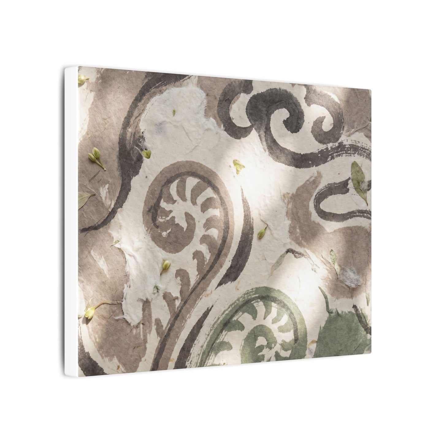 Dappled Ink Brushstroke Canvas Art - Japandi Ma