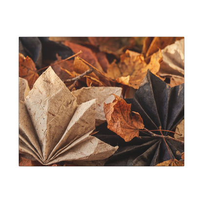 Paper Fold Texture Canvas Art | Elegant Japandi Art