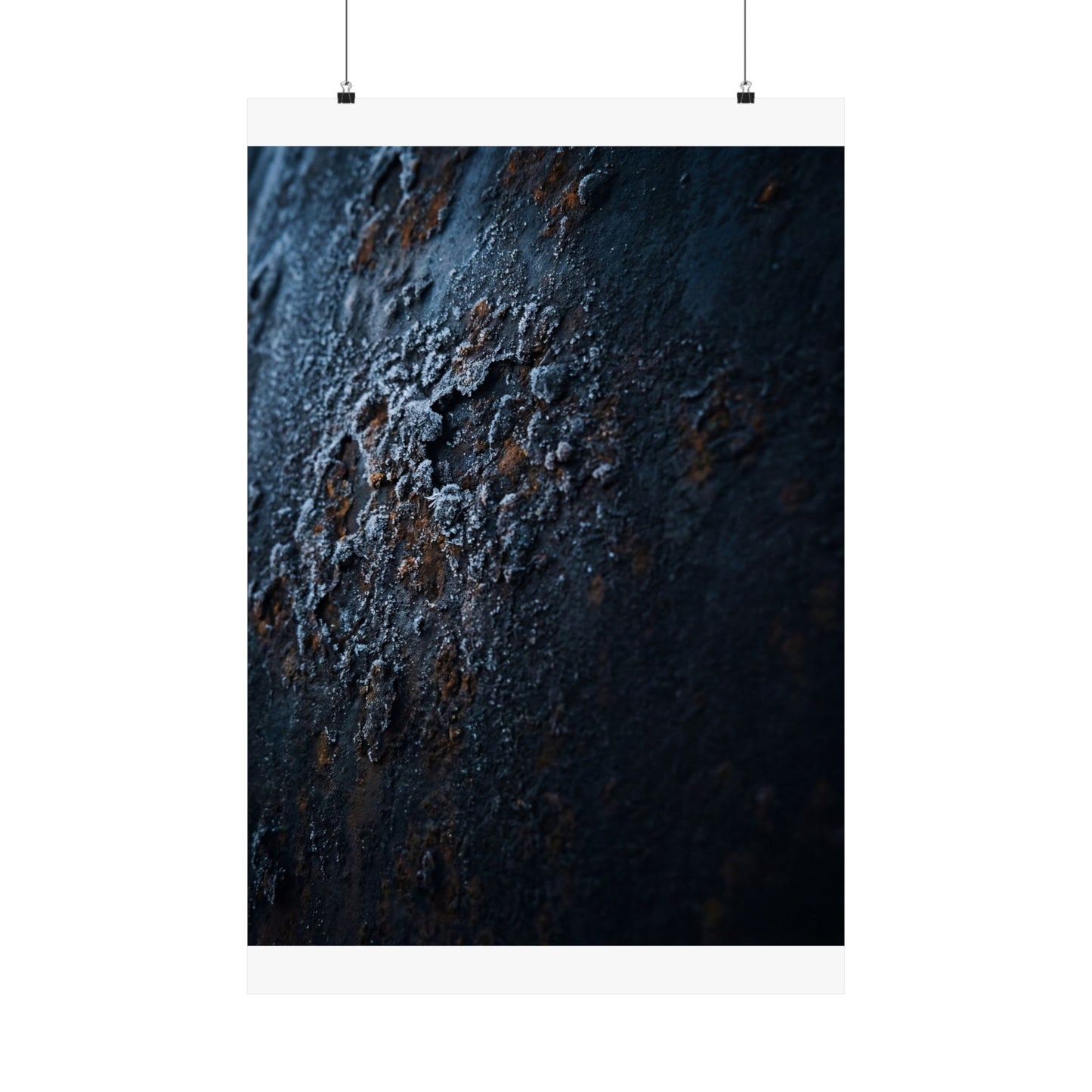 Rust Patina Wall Art Print | Winter Dark Japandi Shadow Zen Art Art Print
