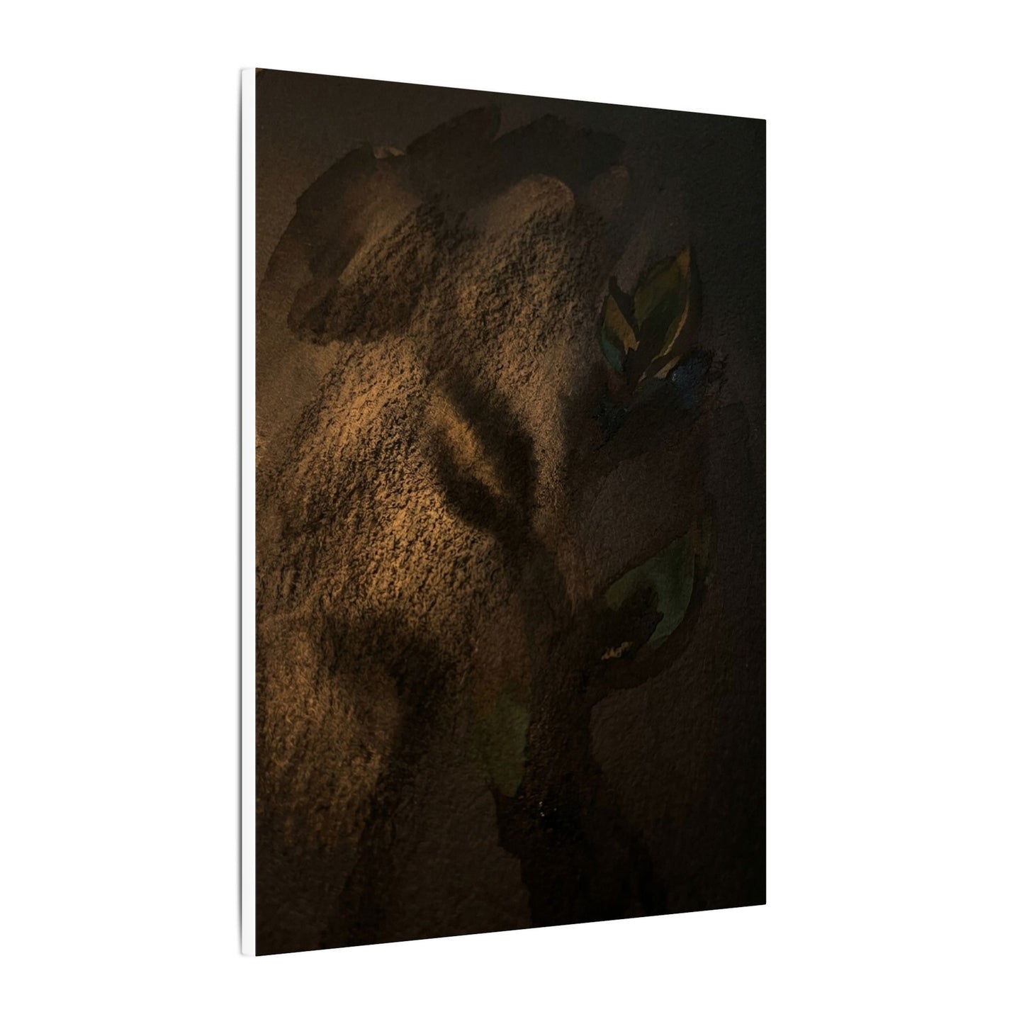 Candlelight Shadow Play Canvas Art - Dark Japandi Ma