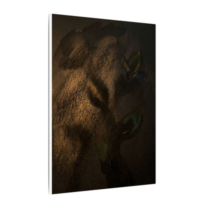 Candlelight Shadow Play Canvas Art - Dark Japandi Ma