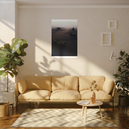 Spring Rock Garden Shadow Zen Canvas Art | Luxurious Decor