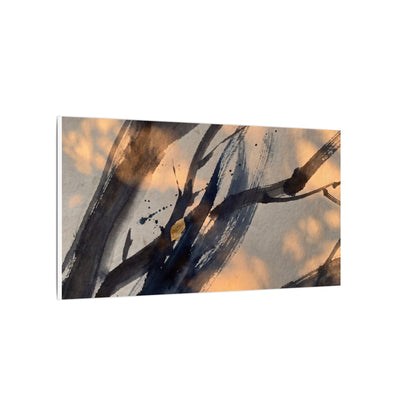 Datsuzoku Ink Brushstroke Canvas Art - Dark Japandi Shadow Zen
