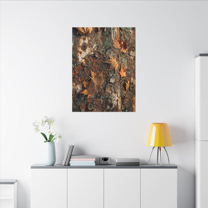 Rust Patina Canvas Art | Autumn Japandi Texture Art