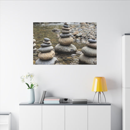 Bamboo Grove Winter Canvas Art | Zen Serene Design