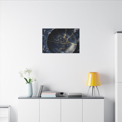 Cherry Blossom Winter Canvas Art | Kintsugi Philosophical Design
