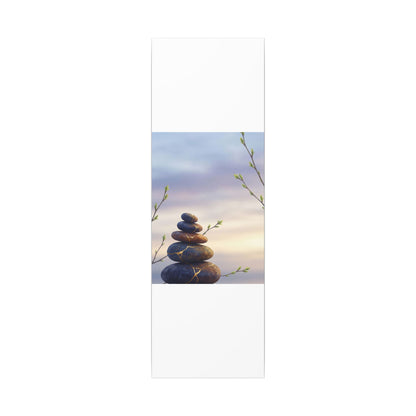 Spring River Stones Gold Vein Canvas Art | Philosophical Decor