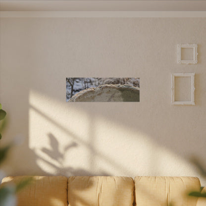 Ceramic Bowl Canvas Art | Winter Japandi Minimal Line Art