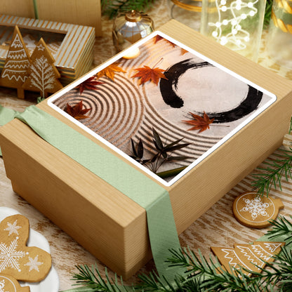 Zen Rock Garden in Candlelight | Enso Sticker