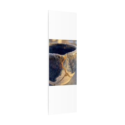 Winter Ceramic Bowl Gold Vein Canvas Art | Healing Decor