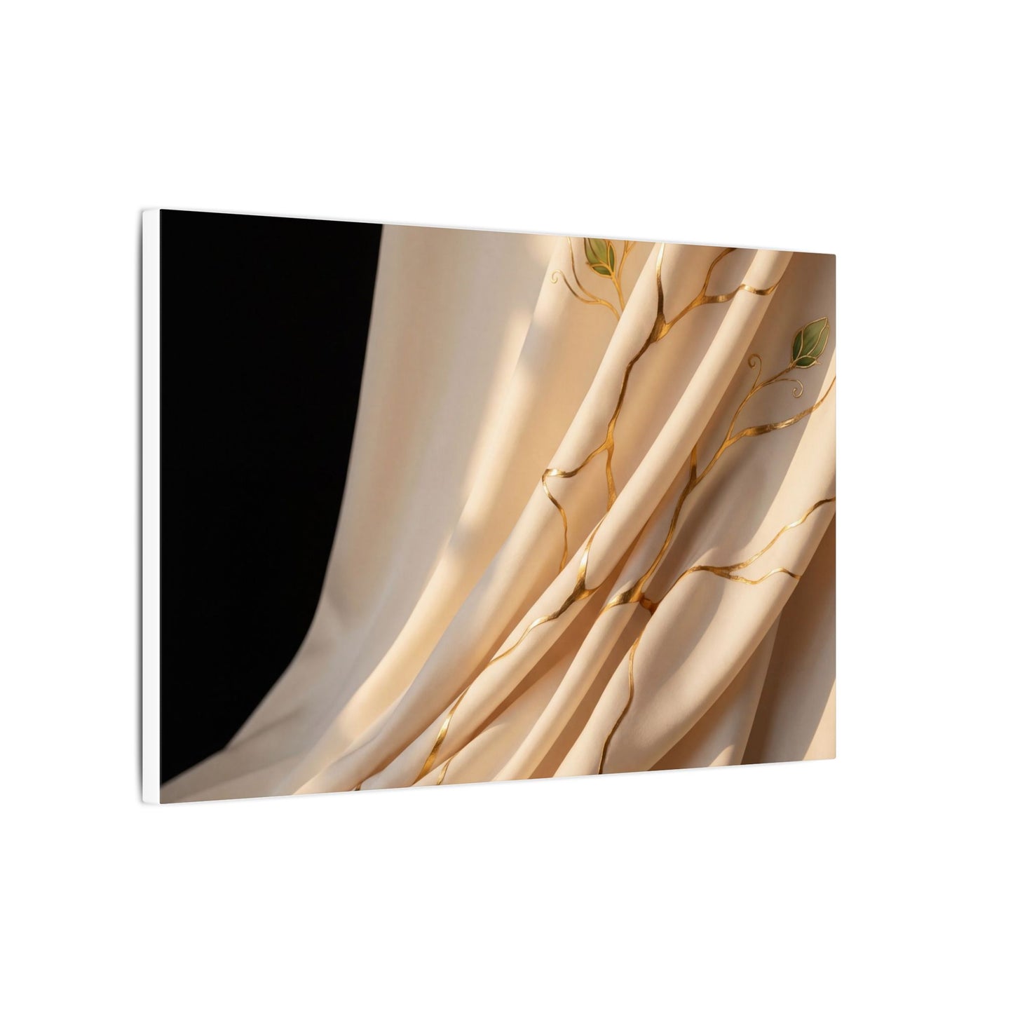 Golden Hour Silk Drape Canvas Art - Kintsugi Fukinsei