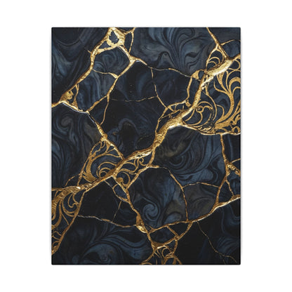 Kintsugi Gold Vein Canvas Art