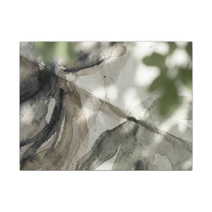 Spring Paper Fold Watercolor Canvas Art | Warm Decor Art Print