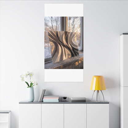 Mono No Aware Paper Fold Canvas Art - Japandi Minimal Line