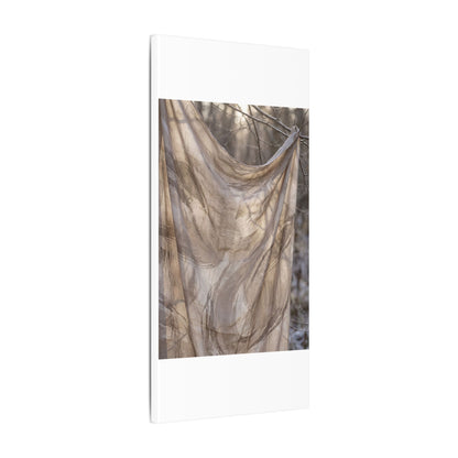 Ma Silk Drape Canvas Art - Japandi Japanese Pattern