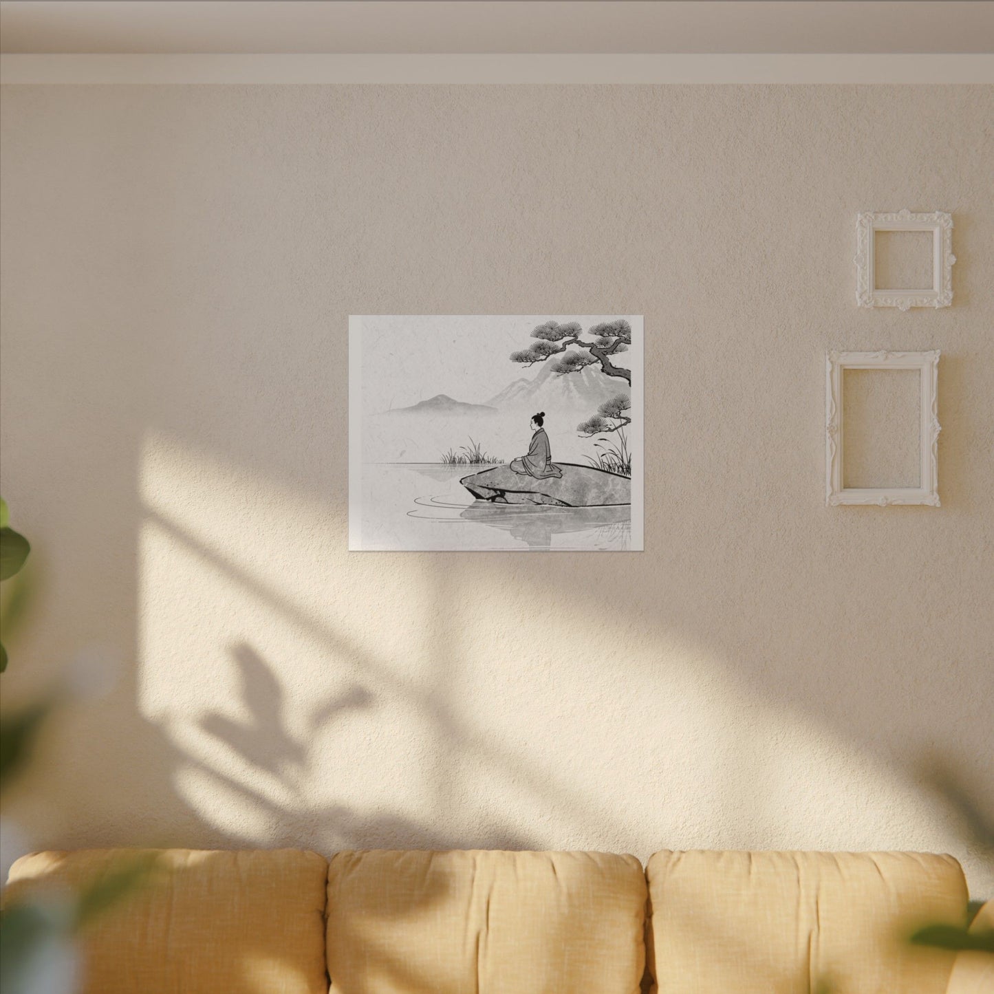 Meditation Harmonious Zen Ukiyo-e Canvas Art