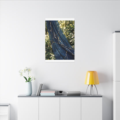 Resilient Silk Drape Canvas Art - Gold Repair Kintsugi