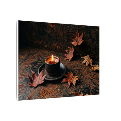 Dark Japandi Rust Patina in Candlelight | Shadow Zen Canvas Art