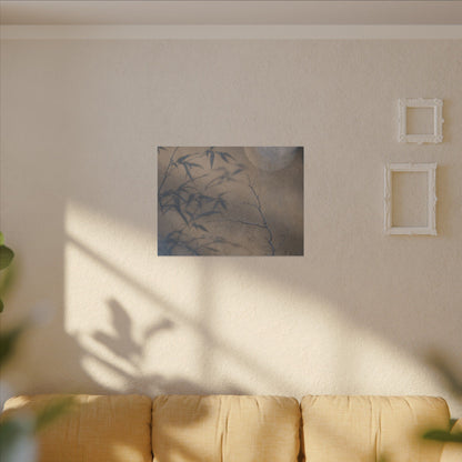 Shadow Play Canvas Art | Winter Japandi Japanese Pattern Art