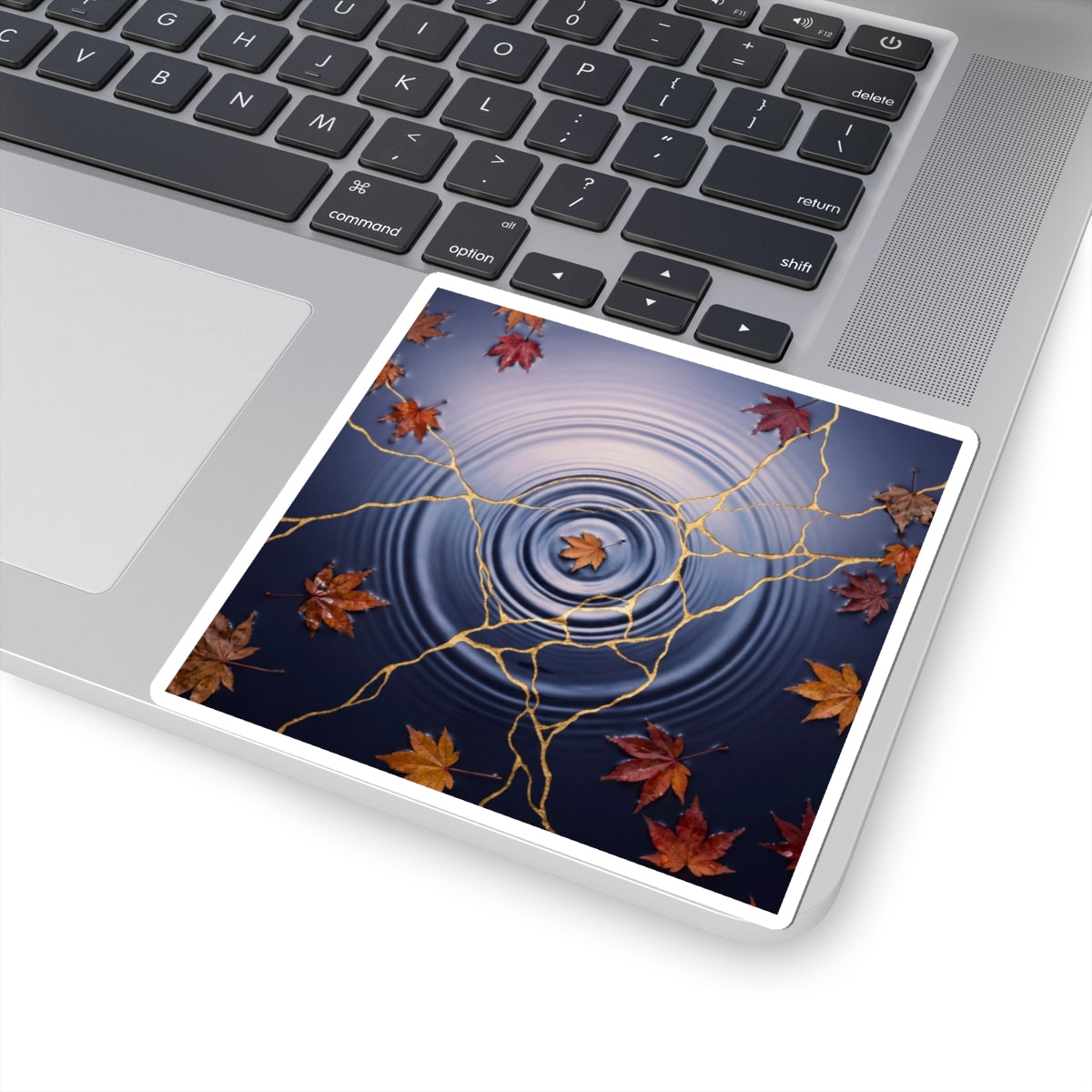 Water Ripple Autumn Sticker | Kintsugi Beautiful Design