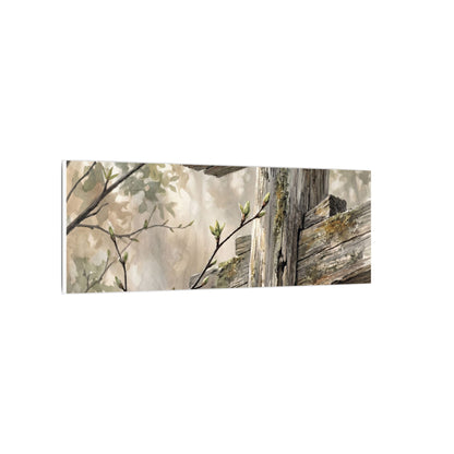 Torii Gate Spring Canvas Art | Japandi Neutral Design