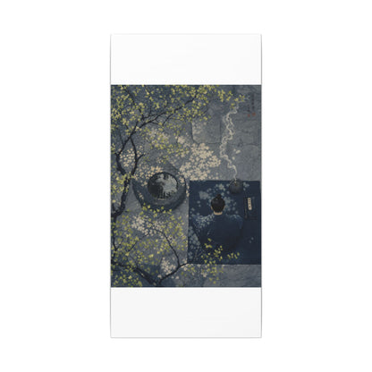 Spring Incense Smoke Ukiyo E Inspired Canvas Art | Tranquil Decor