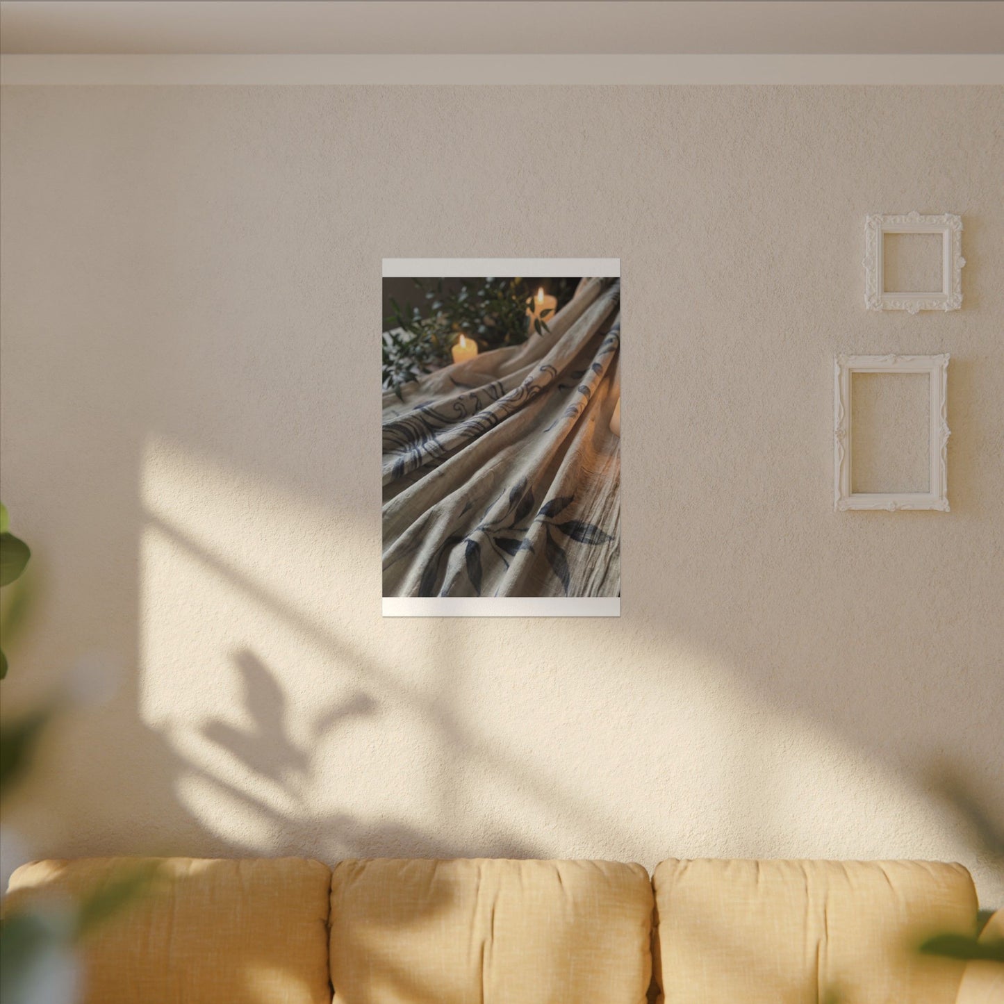 Fukinsei Silk Drape Canvas Art - Japandi Japanese Pattern