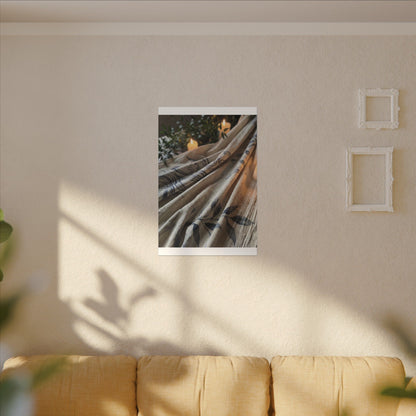 Fukinsei Silk Drape Canvas Art - Japandi Japanese Pattern