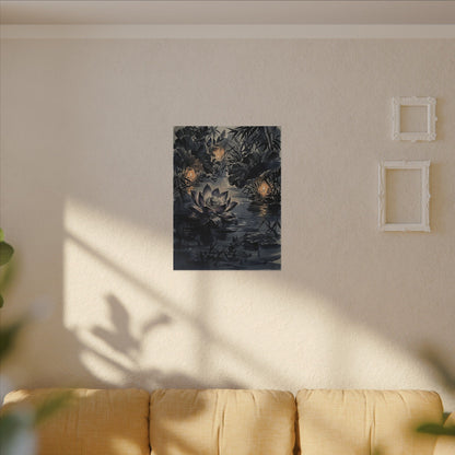 Fukinsei Lotus Flower Canvas Art - Zen Sumi E