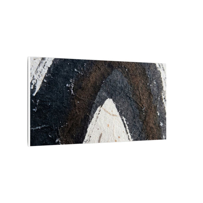 Moody Ink Brushstroke Canvas Art - Moody Minimal Dark Japandi