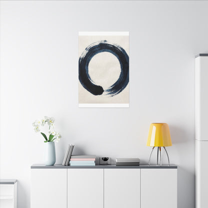 Balanced Meditation Zen Enso Canvas Art