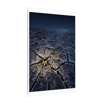 Cracked Earth Broken Beauty Canvas Art | Artful Kintsugi Art