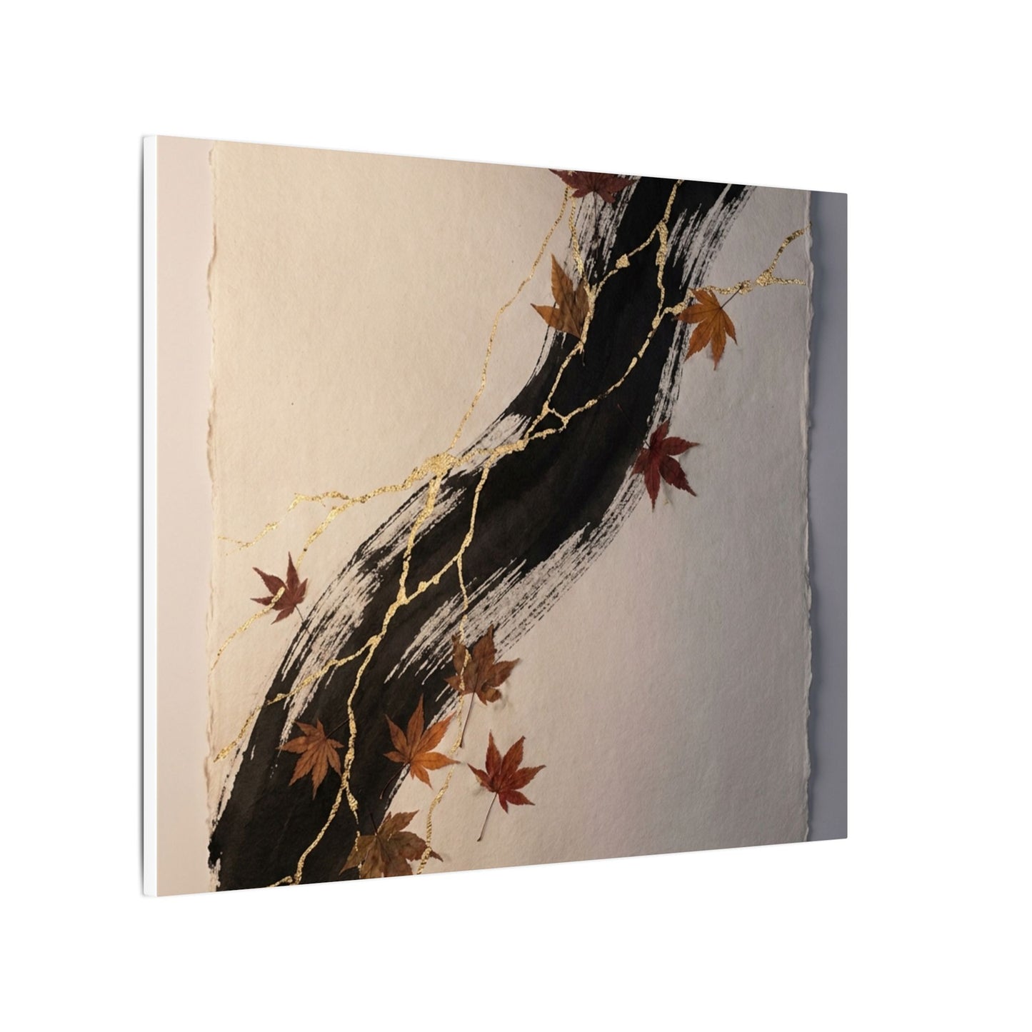 Dawn Ink Brushstroke Canvas Art - Kintsugi Ma