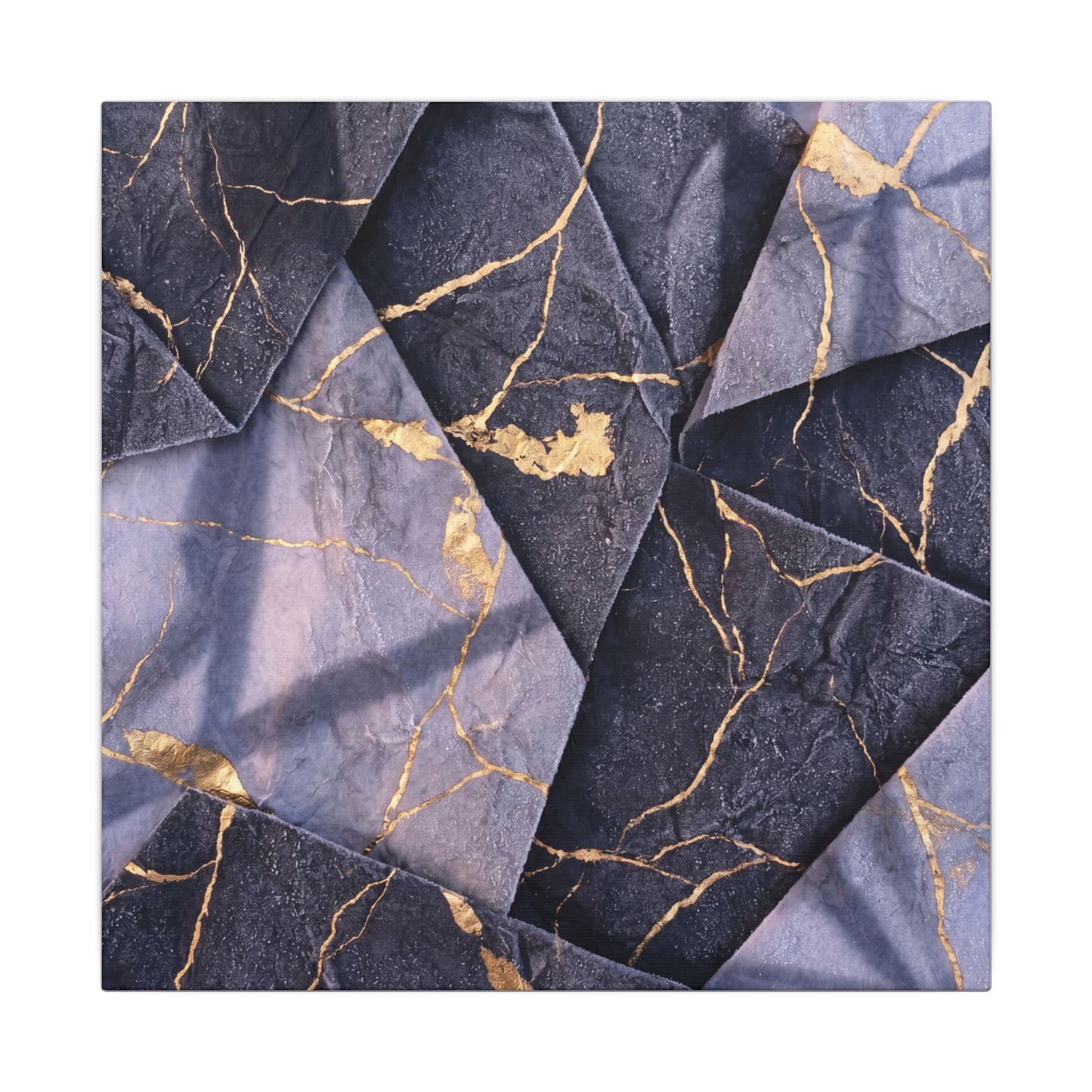 Seijaku Paper Fold Canvas Art - Kintsugi Gold Vein