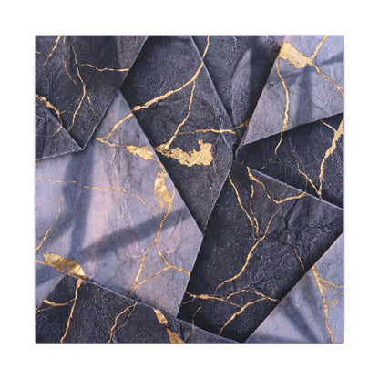 Seijaku Paper Fold Canvas Art - Kintsugi Gold Vein