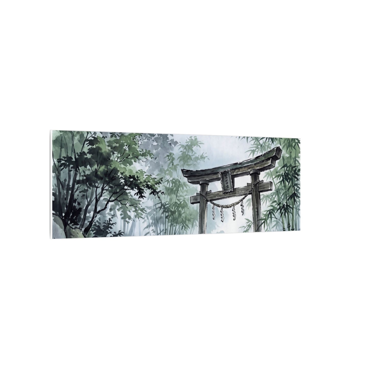 Moonlight Torii Gate Canvas Art - Zen Fukinsei
