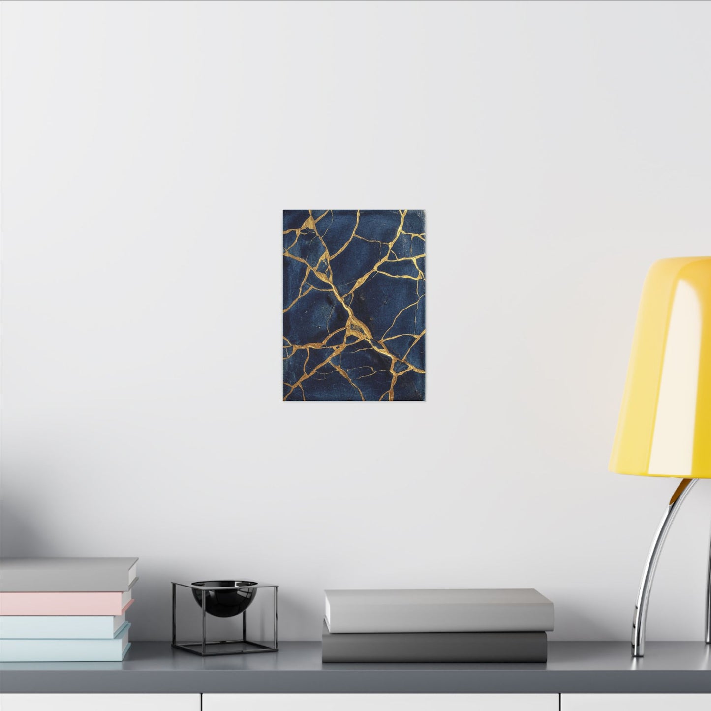 Kintsugi Crackle Canvas Art