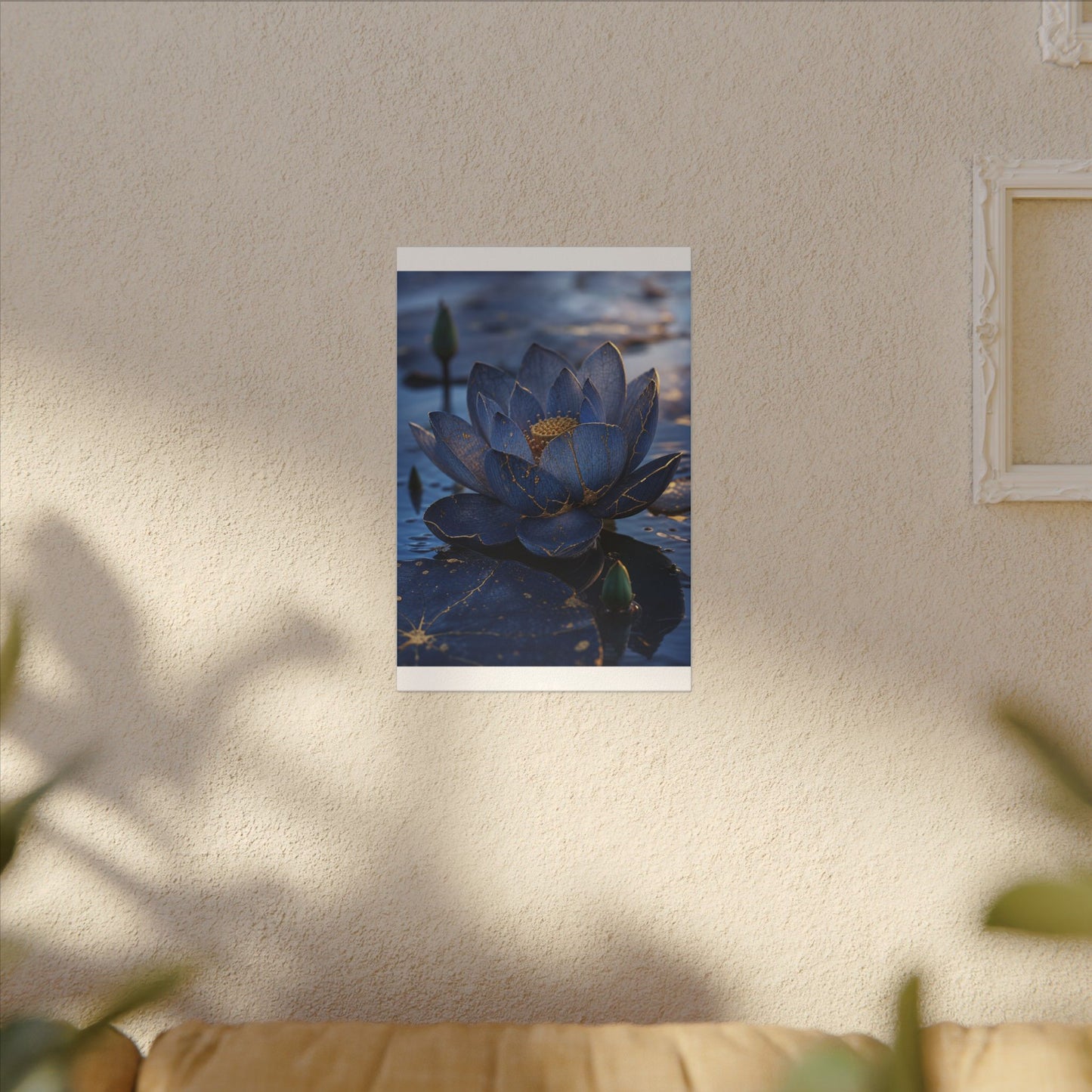 Kintsugi Lotus Flower in Dawn | Broken Beauty Canvas Art