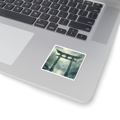 Datsuzoku Torii Gate Sticker - Japandi Watercolor