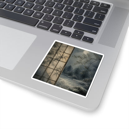 Fukinsei Shoji Screen Sticker - Japandi Watercolor