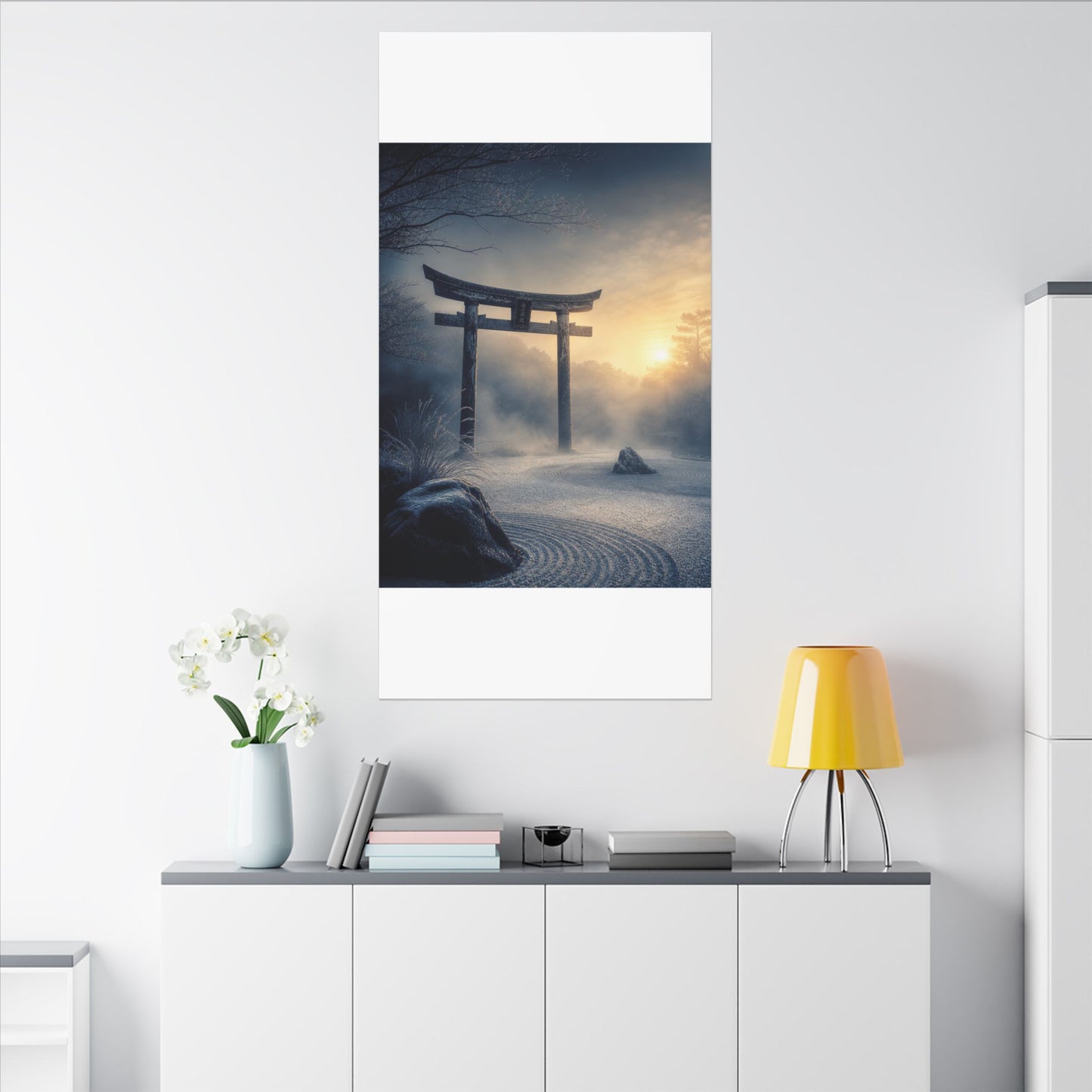 Zen Torii Gate in Golden Hour | Karesansui Canvas Art