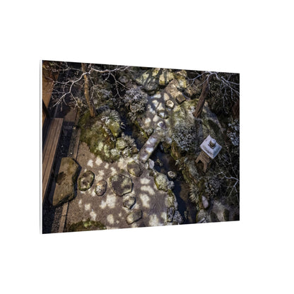 Moonlit Garden Japanese Pattern Canvas Art | Elegant Japandi Art