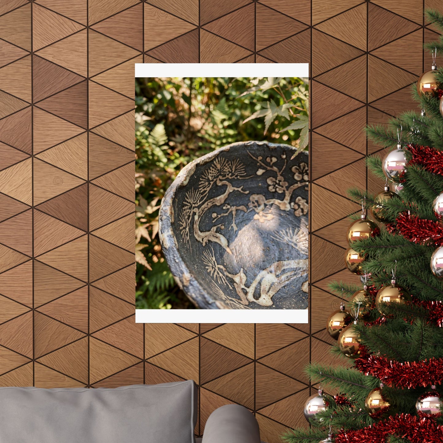 Ceramic Bowl Summer Wall Art Print | Japandi Warm Design
