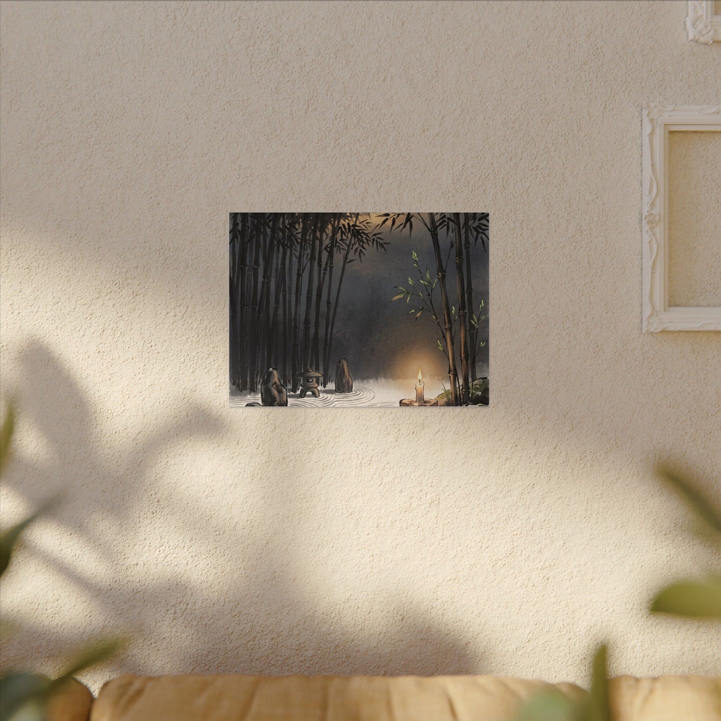 Tranquil Bamboo Grove Canvas Art - Karesansui Zen