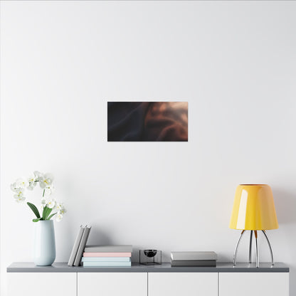 Dark Japandi Silk Drape in Dawn | Shadow Zen Canvas Art